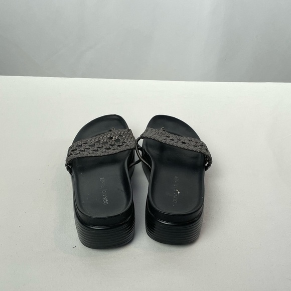 Donald J. Pliner Fiji Slip On‎ Woven Platform Sandal in Grey Size 8 - Picture 4 of 6